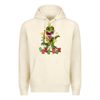 Sandshell tree rex trex christmas dinosaur Premium Hoodie - MaliasSmallBusiness