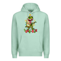 Seafoam tree rex trex christmas dinosaur Premium Hoodie - MaliasSmallBusiness