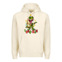 Tofu tree rex trex christmas dinosaur Premium Hoodie - MaliasSmallBusiness