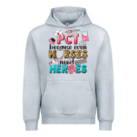 Heather Grey pct because nurses need heroes Urban Hoodie - LillyAllenDesigns