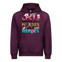 Mauve Wine pct because nurses need heroes Urban Hoodie - LillyAllenDesigns