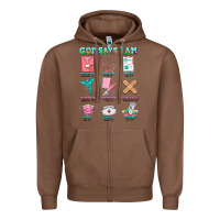 Chestnut nurse god says i am  nurse elements Zipper Hoodie - AdoDesignShop