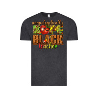 Vintage Black unapologetically dope black teacher juneteenth Vintage Tee - texasbilliewilder