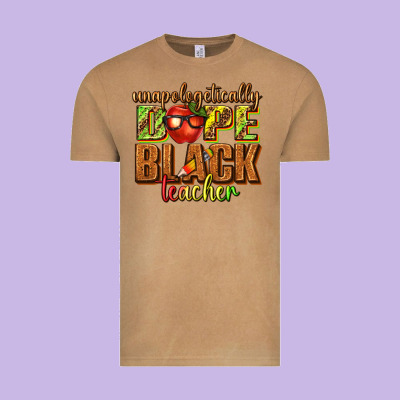 Vintage Tee unapologetically dope black teacher juneteenth