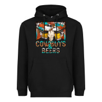 Black cowboys and beers Heavyweight Hoodie - NancyCooperArtShop