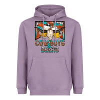Lavender cowboys and beers Heavyweight Hoodie - NancyCooperArtShop