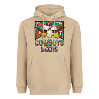 Mushroom cowboys and beers Heavyweight Hoodie - NancyCooperArtShop