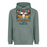 Sage cowboys and beers Heavyweight Hoodie - NancyCooperArtShop