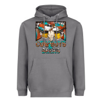 Storm cowboys and beers Heavyweight Hoodie - NancyCooperArtShop