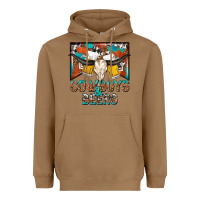 Toasted Coconut cowboys and beers Heavyweight Hoodie - NancyCooperArtShop
