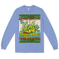 Colony Blue the lake is my happy place air freshener Long Sleeve Tee - HRA Design Shop