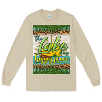 Mushroom the lake is my happy place air freshener Long Sleeve Tee - HRA Design Shop