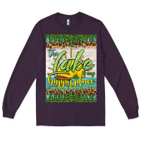 Plum the lake is my happy place air freshener Long Sleeve Tee - HRA Design Shop