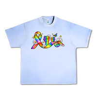Grape Ice pride ribbon Urban Heavy Tee - Zillion Design Studio