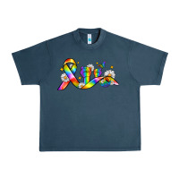 Midnight Navy pride ribbon Urban Heavy Tee - Zillion Design Studio