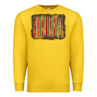 Lemon christmas reindeers leopard background Premium Sweatshirt - BarkalooDesign