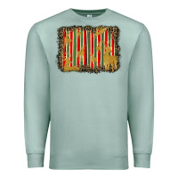 Seafoam christmas reindeers leopard background Premium Sweatshirt - BarkalooDesign
