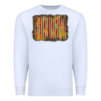 White christmas reindeers leopard background Premium Sweatshirt - BarkalooDesign