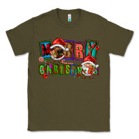 Army Green merry christmas gnomies Classic Tee - FaDigitalArtStudio