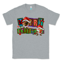 Heather Grey merry christmas gnomies Classic Tee - FaDigitalArtStudio