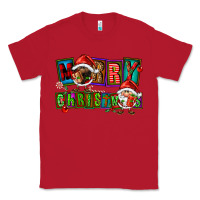 Red merry christmas gnomies Classic Tee - FaDigitalArtStudio