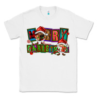 White merry christmas gnomies Classic Tee - FaDigitalArtStudio
