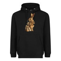 Black Hares Heavyweight Hoodie - LillyAllenDesigns