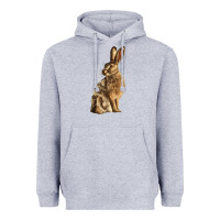 Heather Grey Hares Heavyweight Hoodie - LillyAllenDesigns