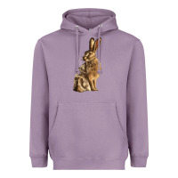 Lavender Hares Heavyweight Hoodie - LillyAllenDesigns