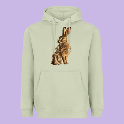 Hares Heavyweight Hoodie Designed By Lillyallendesigns