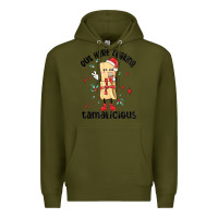 Army Green out here looking tamalicious christmas tamale Premium Hoodie - MaliasSmallBusiness