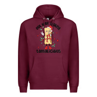 Burgundy out here looking tamalicious christmas tamale Premium Hoodie - MaliasSmallBusiness