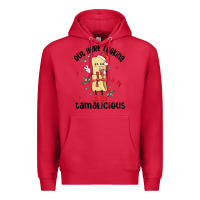 Cardinal out here looking tamalicious christmas tamale Premium Hoodie - MaliasSmallBusiness