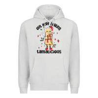Dove Grey out here looking tamalicious christmas tamale Premium Hoodie - MaliasSmallBusiness