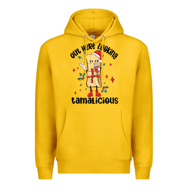 Out Here Looking Tamalicious Christmas Tamale Premium Hoodie by MaliasSmallBusiness | Teevron