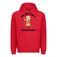 Red out here looking tamalicious christmas tamale Premium Hoodie - MaliasSmallBusiness