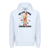 White out here looking tamalicious christmas tamale Premium Hoodie - MaliasSmallBusiness