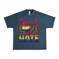 Midnight Navy spread love not hate Urban Heavy Tee - Zillion Design Studio