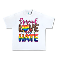 White spread love not hate Urban Heavy Tee - Zillion Design Studio