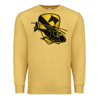 Antique Gold 1st cavalry division chopper helicopter air cav Premium Sweatshirt - Jasminsmagicworld