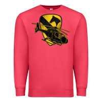 Cardinal 1st cavalry division chopper helicopter air cav Premium Sweatshirt - Jasminsmagicworld