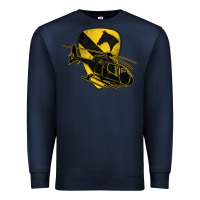 Navy 1st cavalry division chopper helicopter air cav Premium Sweatshirt - Jasminsmagicworld