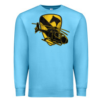 Ocean Blue 1st cavalry division chopper helicopter air cav Premium Sweatshirt - Jasminsmagicworld