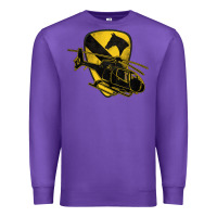 Purple 1st cavalry division chopper helicopter air cav Premium Sweatshirt - Jasminsmagicworld