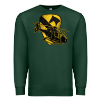Sports Green 1st cavalry division chopper helicopter air cav Premium Sweatshirt - Jasminsmagicworld