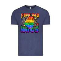 Vintage Denim free dad hugs Vintage Tee - Zillion Design Studio