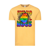 Vintage Mustard free dad hugs Vintage Tee - Zillion Design Studio