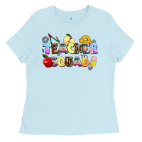 Baby Blue teacher squad Ladies Tee - AdoDesignShop