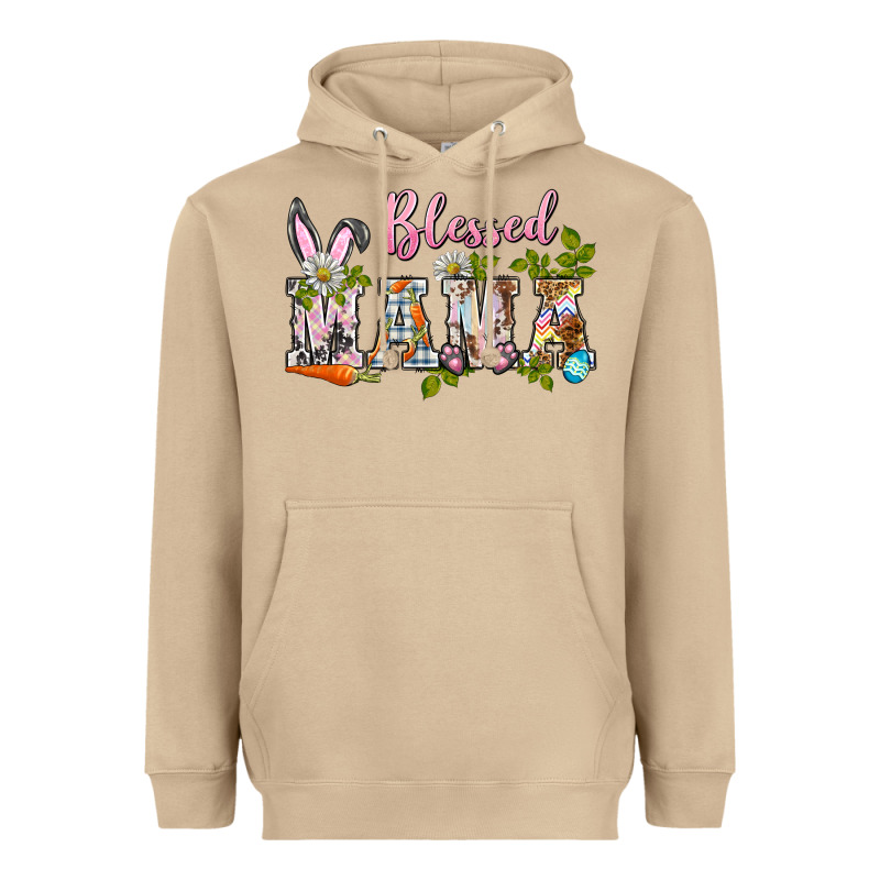 Blessed Mama Easter Heavyweight Hoodie by BarkalooDesign | Teevron