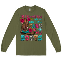 Army Green all i brought back with me was some sand in my boots Long Sleeve Tee - HRA Design Shop